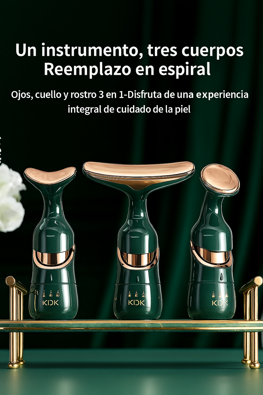 LumiSkin™ - Masajeador facial 3 en 1