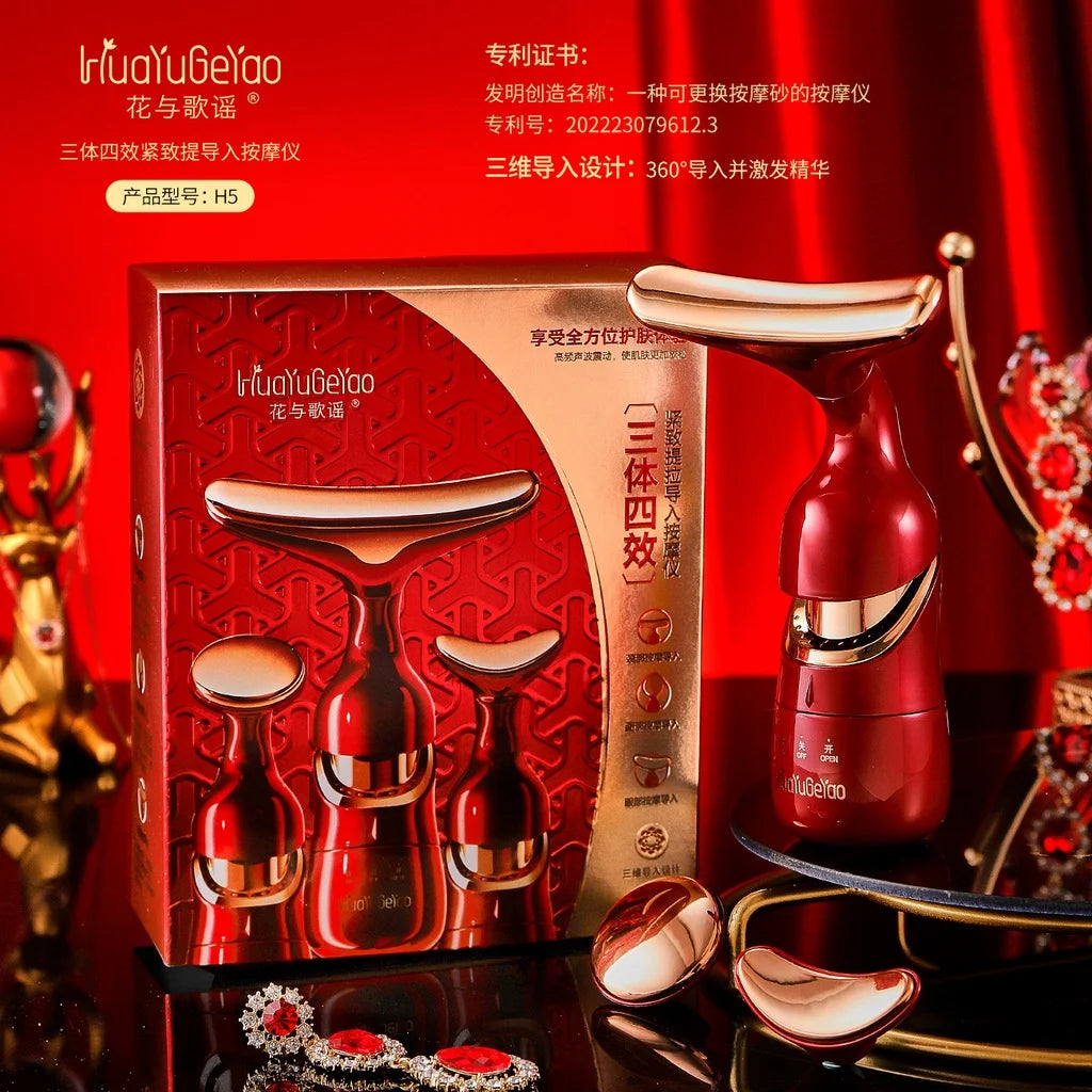 LumiSkin™ - Masajeador facial 3 en 1